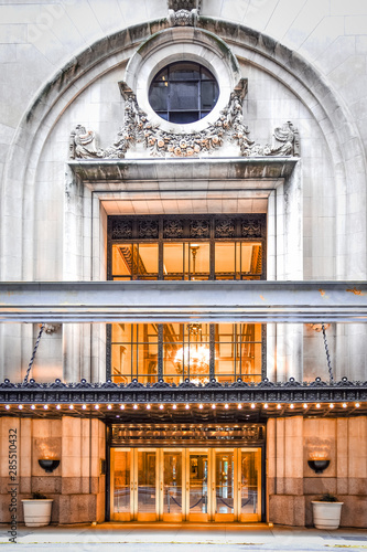 Classic Luxury Hotel Door. NYC, USA.