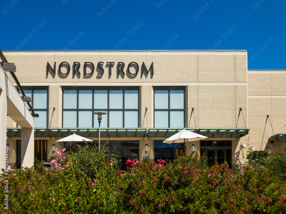 Nordstrom Storefront at The Village at Corte Madera Mall Stock Photo