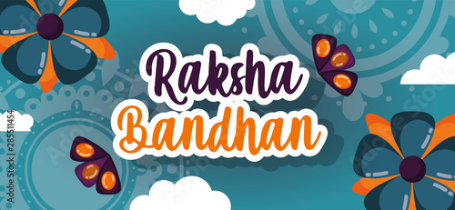Fotografi happy raksha bandhan poster design