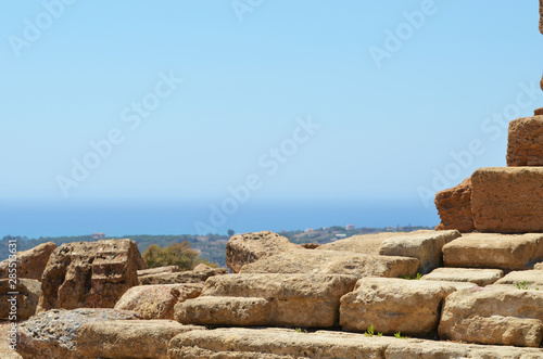 Ruins in Italy,Agrigento. Dolmens,photo