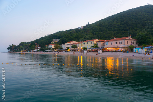 Fototapeta Naklejka Na Ścianę i Meble -  Night at Moscenisca Draga beach in Croatia