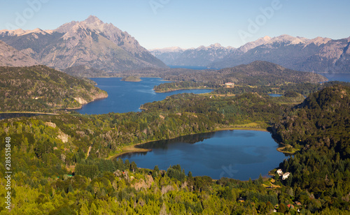 Lakes Nahuel Huapi and mountain Campanario
