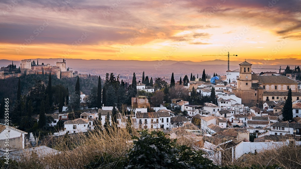 View of Granada from the top of the Albaycin
