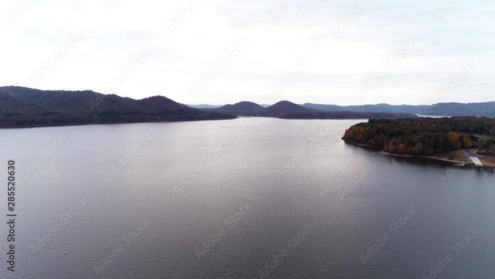 Wide aerial, open Cave Run Lake Wide aerial, open Cave Run Lake