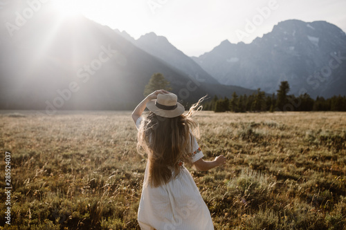 woman in grand teton national park