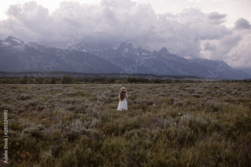 woman in grand teton national park