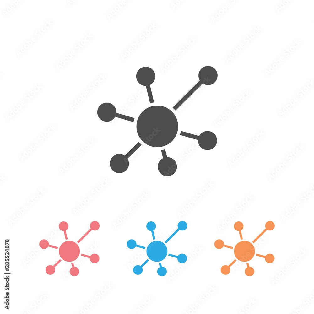 Business Network vector set icon Business Network vector set icon
