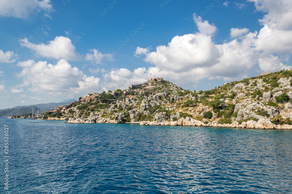 The coast of Mediterranean sea