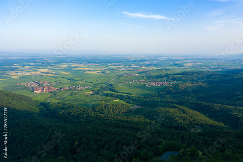 Vue sur la plaine en Alsace