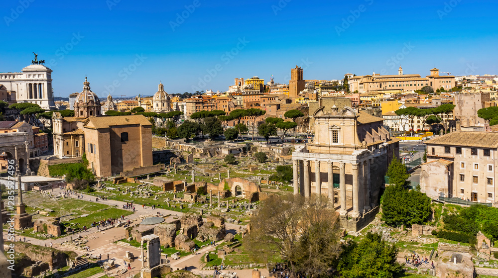 Ancient Forum Vesta Temple Regia Curia Rome Italy