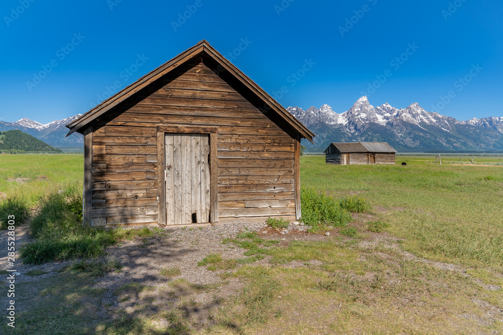 Two small cabins on historic Morman Row Two small cabins on historic Morman Row