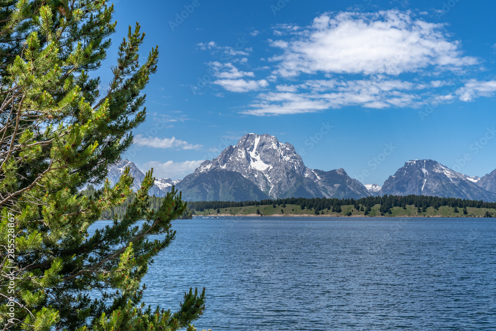 Mount Moran from the side of Oxbow bend