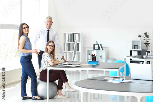 Young business people with ...