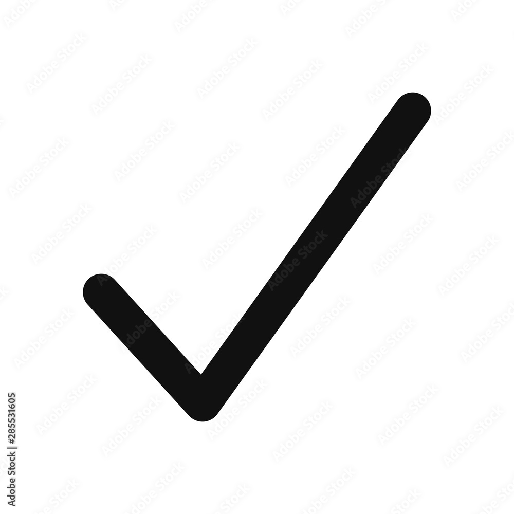 Check mark vector icon in modern design style for web site and mobile app Check mark vector icon in modern design style for web site and mobile app