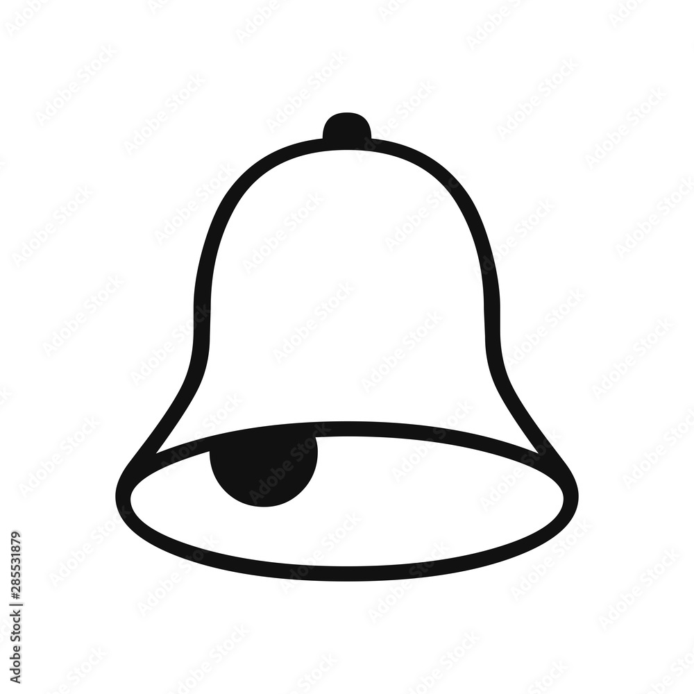 Bell vector icon in modern design style for web site and mobile app Bell vector icon in modern design style for web site and mobile app