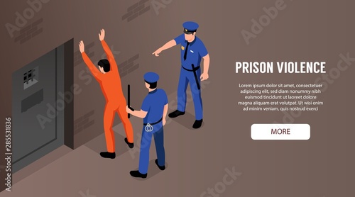 Prison Violence Horizontal Banner