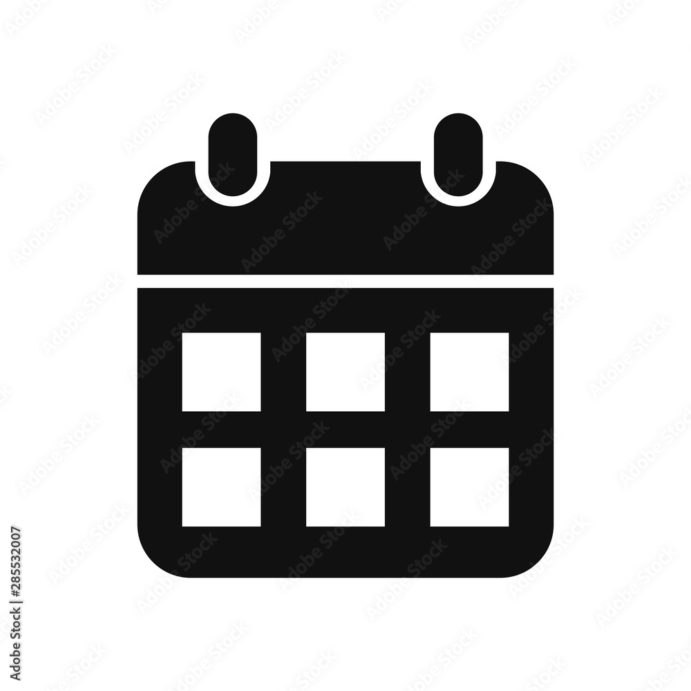 Calendar vector icon in modern design style for web site and mobile app Calendar vector icon in modern design style for web site and mobile app