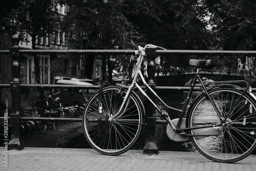 Amsterdam Bike On Bridge