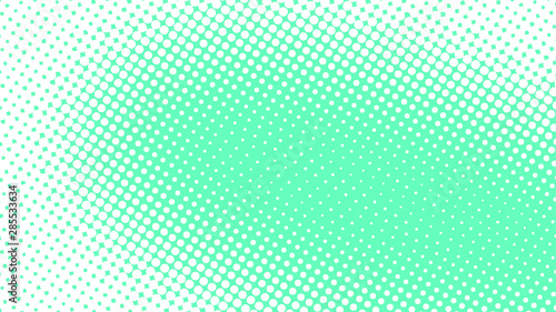 Light turquoise modern pop art background with halftone dots design, vector illustration