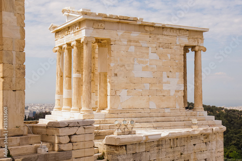 The Temple of Athena Nike at the Acropolis in Athens, Greece