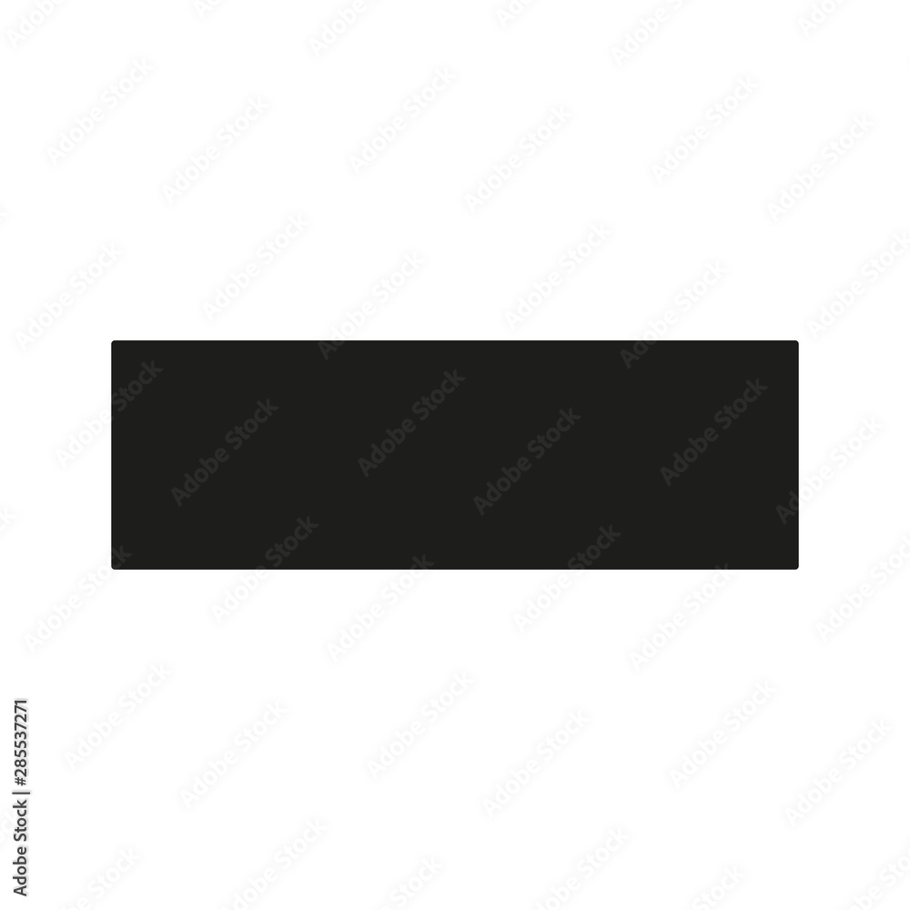 Black minus icon isolated on white background Black minus icon isolated on white background