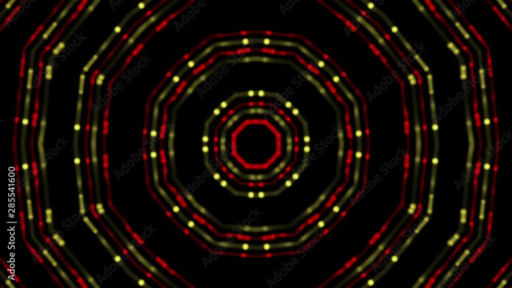 Circular red and yellow objects Circular red and yellow objects