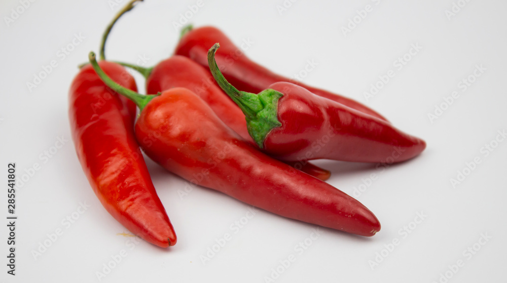 Red peppers food background. Healthy food. Vegetarian food. Hot peppers. Vegetable food. Food Red pepper isolate. Copyspace