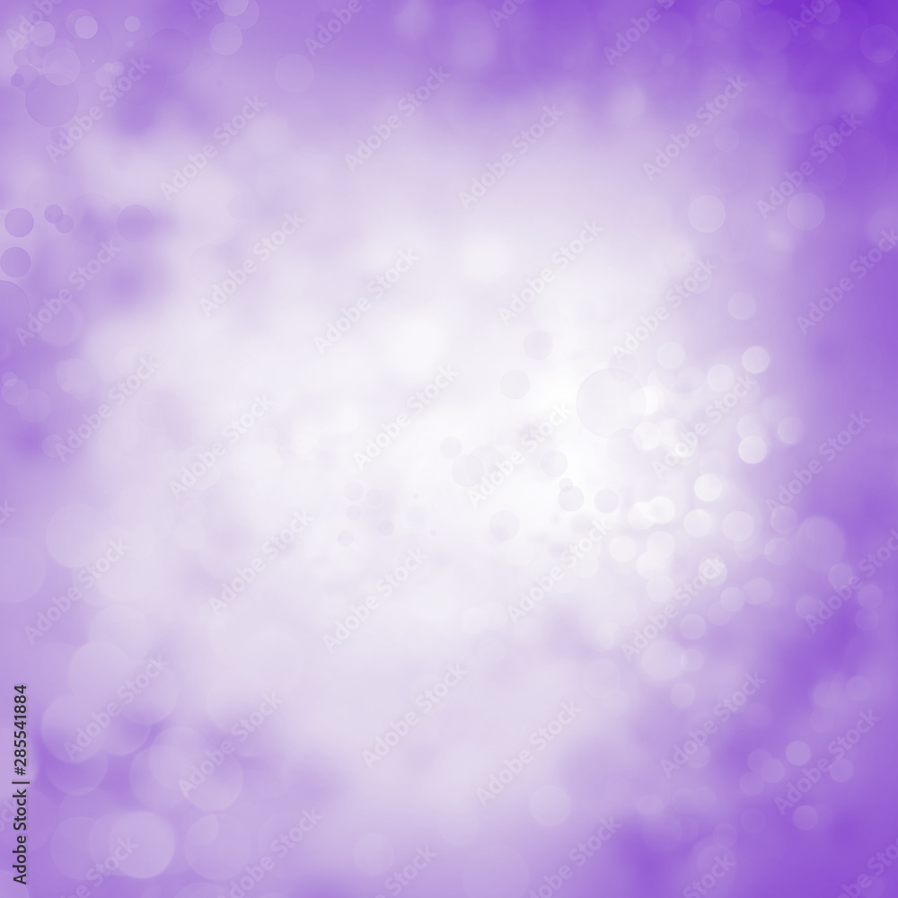 Abstract purple bokeh blurs background