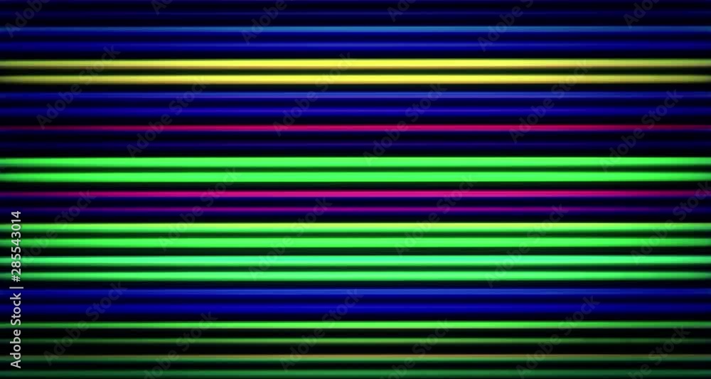 Horizontal neon lights, animation Horizontal neon lights, animation