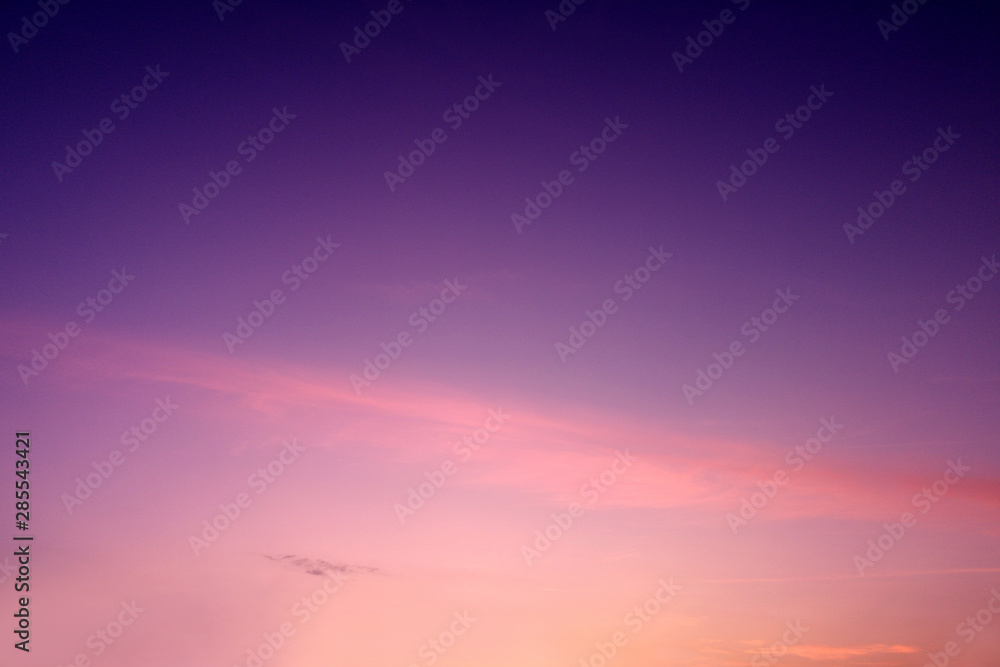 The sky in red tones. Beautiful sunset sky. The concept of inscription, unusual background