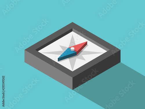Isometric abstract compass