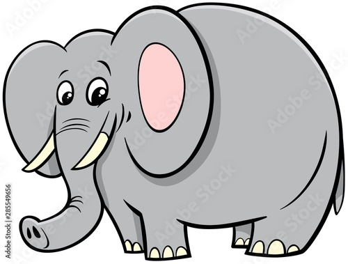 African elephant animal cartoon character