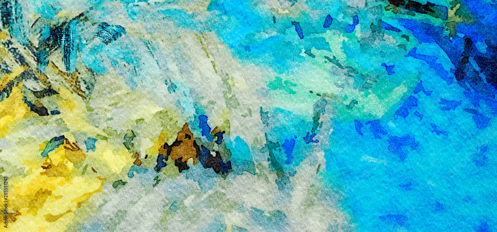 Naklejka premium Fashion oil painting style abstract texture background, messy strokes and splashes on canvas