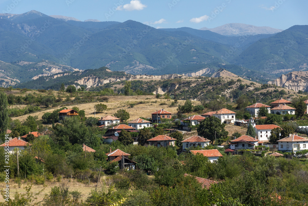 Lozenitsa Village and Vine plantations near town of Melnik, Bulgaria