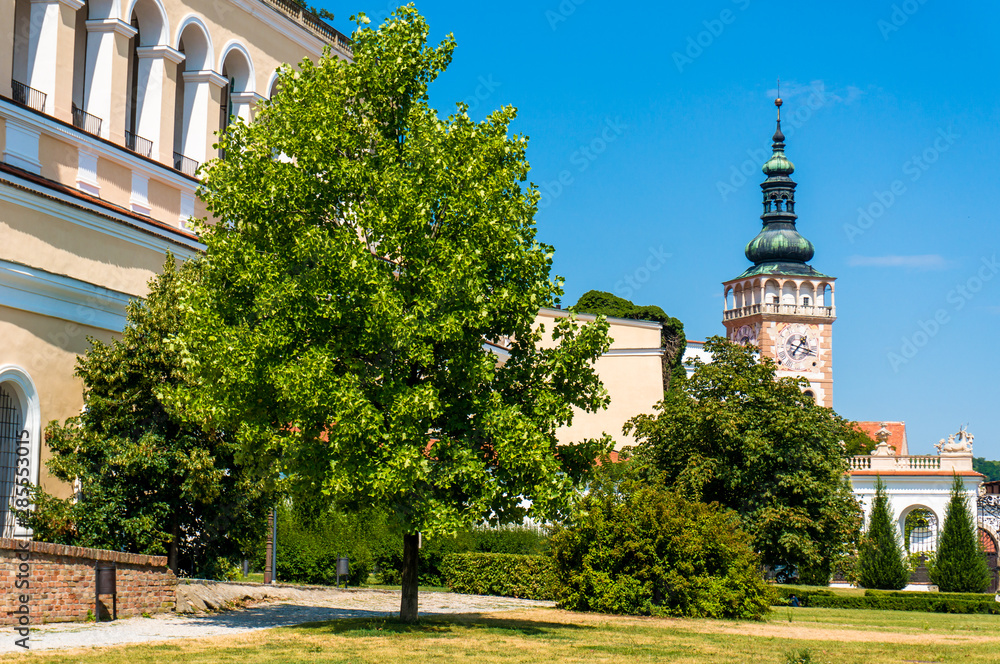 Tower of the Mikulov castle, South Moravia, Czech republic