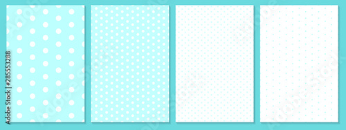 Polka dot pattern vector. Baby background.