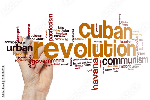 Cuban revolution word cloud