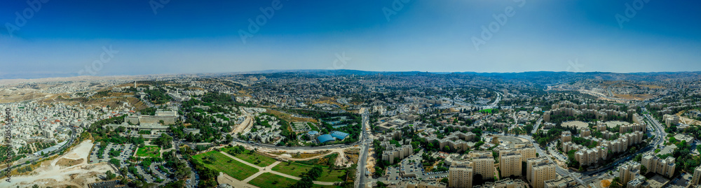 Aerial panorama of Jerusalem
