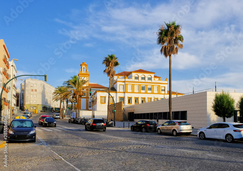 Santiago Church and pavement cafe in Cathedral Square, Cadiz, Cadiz Province, Andalucia, Spain, Western Europe. © Сергій Вовк