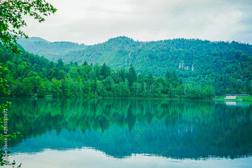 Naklejka premium Tranquil Lake in Bled #4
