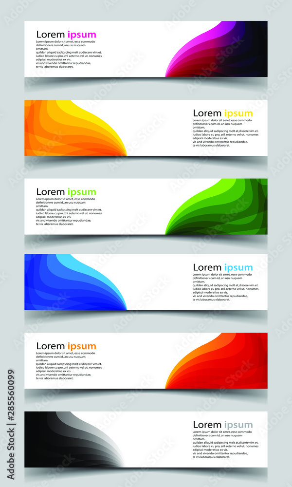 Fototapeta premium Vector abstract banner design background