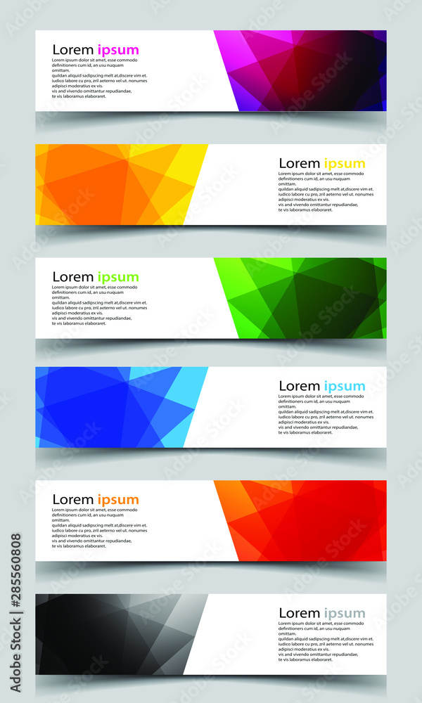 Vector abstract banner design background