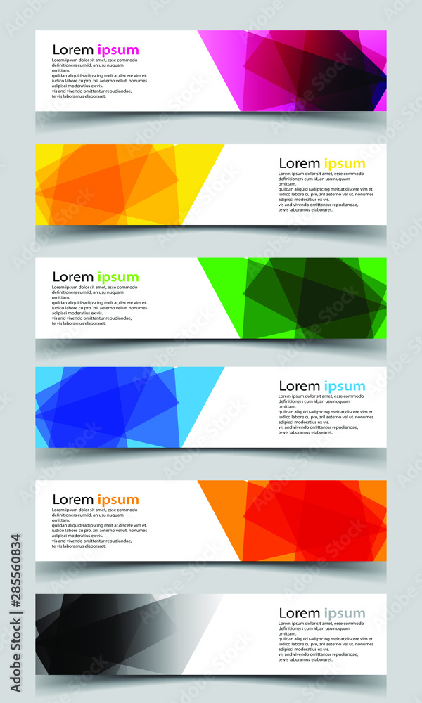 Vector abstract banner design background