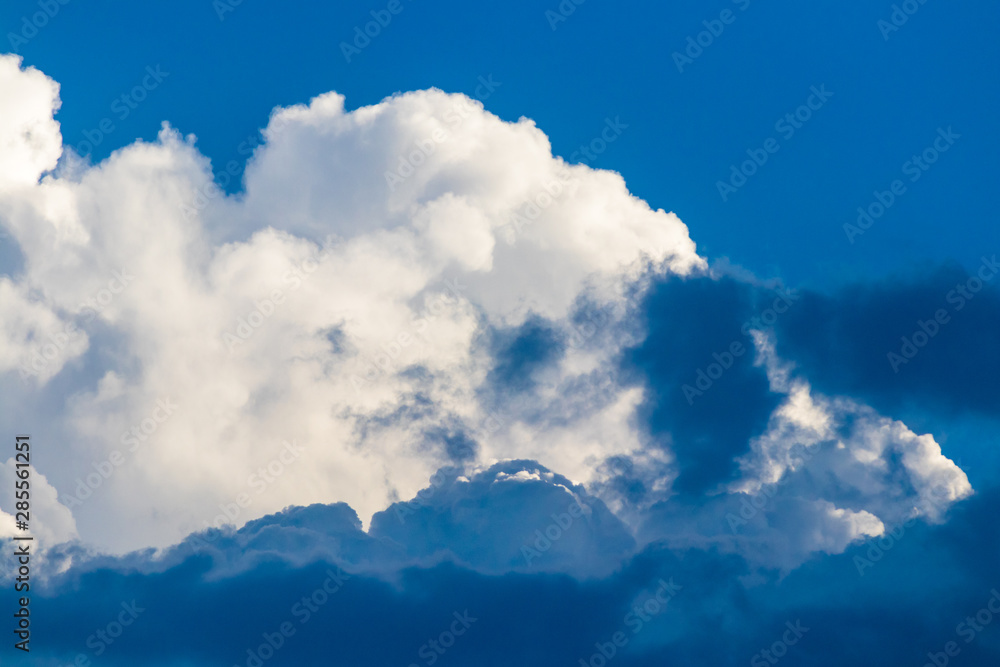 Heavy clouds with clear blue sky before storm Heavy clouds with clear blue sky before storm