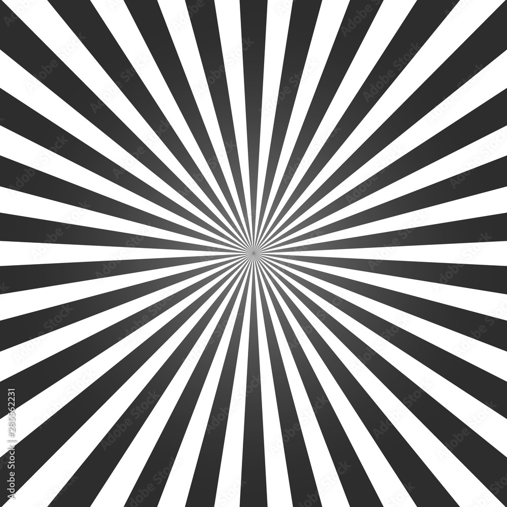 Obraz premium Abstract black rays background