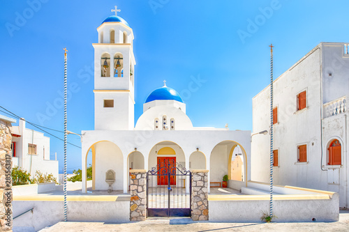 Anastasi Church on Santorini Island in Greece in Vurvulos (Vourvoulos) Village