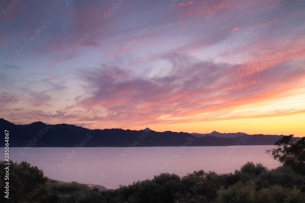 Sunset in Saint Florent, Corsica Sunset in Saint Florent, Corsica