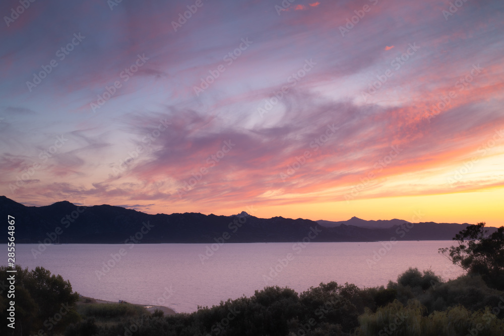 Sunset in Saint Florent, Corsica