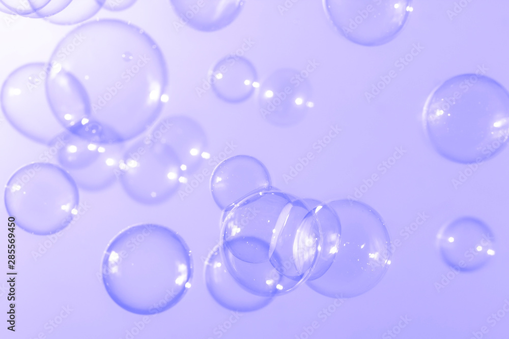 purple soap bubbles background