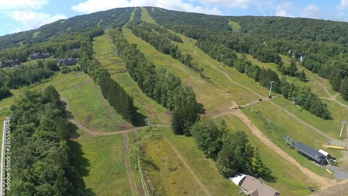Aerial View of Stratton Mountain in Vermont photo